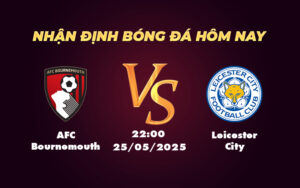 afc bournemouth leicester city 25 05 ngoai hang anh