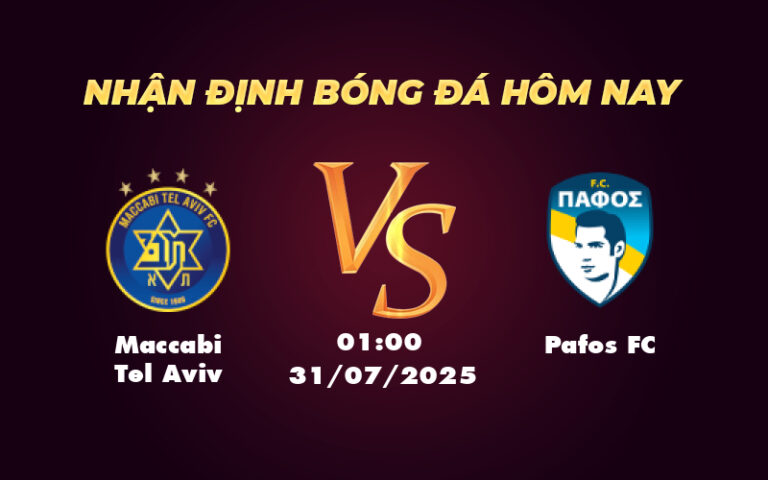Nhận định soi kèo Maccabi Tel Aviv vs Pafos FC Cuộc đối đầu cân tài ở Champions League